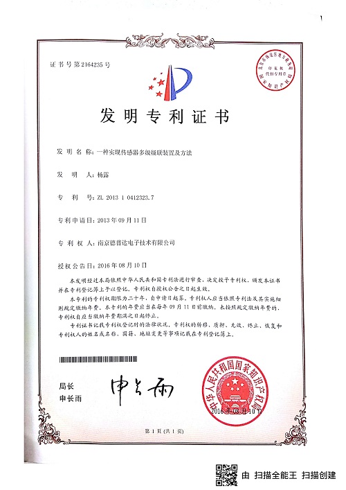 2016年专利证书